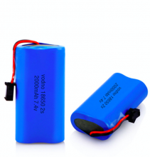 Li ion battery pack 7.4v 2600mAh 2S with PCB and NTC 