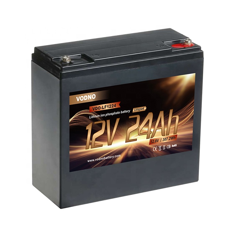 Lithium Ion Rechargeable Storage 12v Lifepo4 Battery 24ah For E-rickshaw/Golf Cart