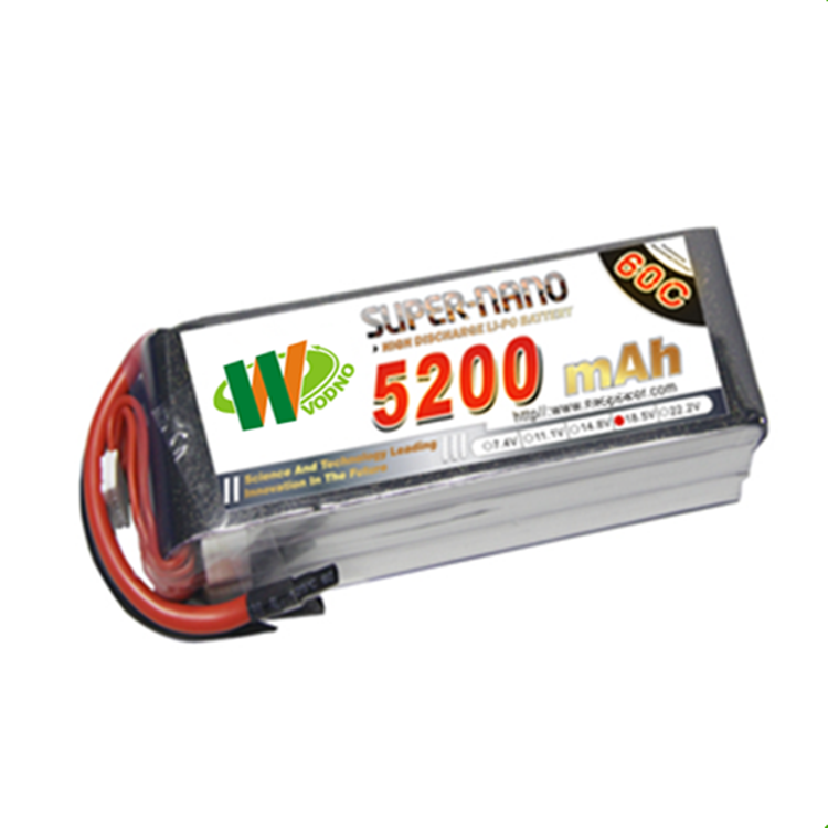 4S 14.8V 2000mAh Lipo Lihtium Battery 35C-70C Rate Light Weight 